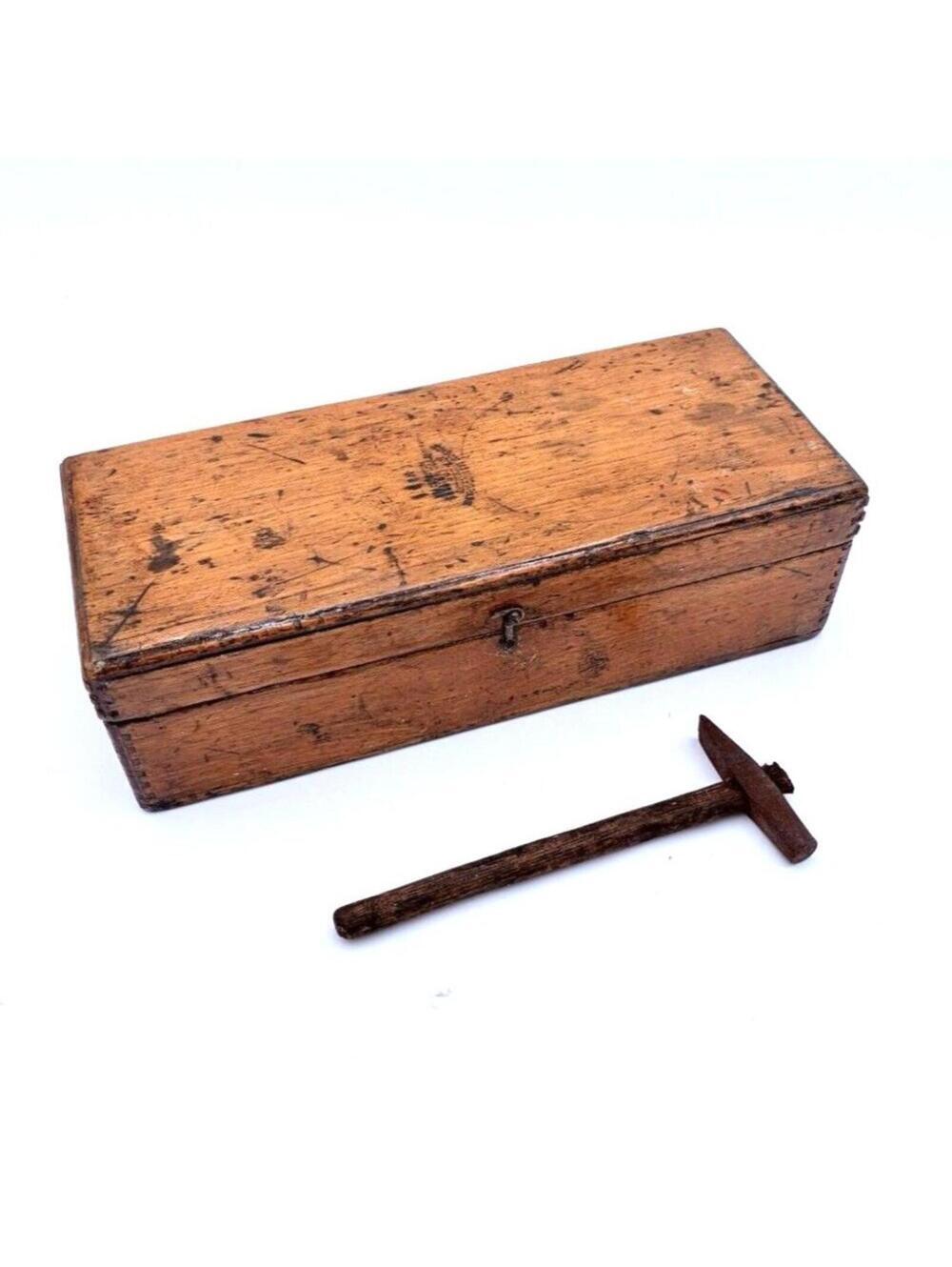 Antique EDISON Mimeograph Typewriter Attachment Wood Box w Tool